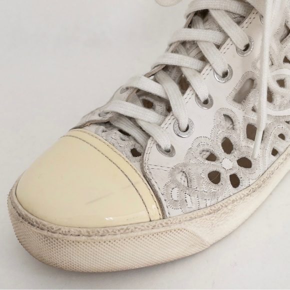 Chanel Open Shell Cap Toe Sneakers - Picture 6 of 13